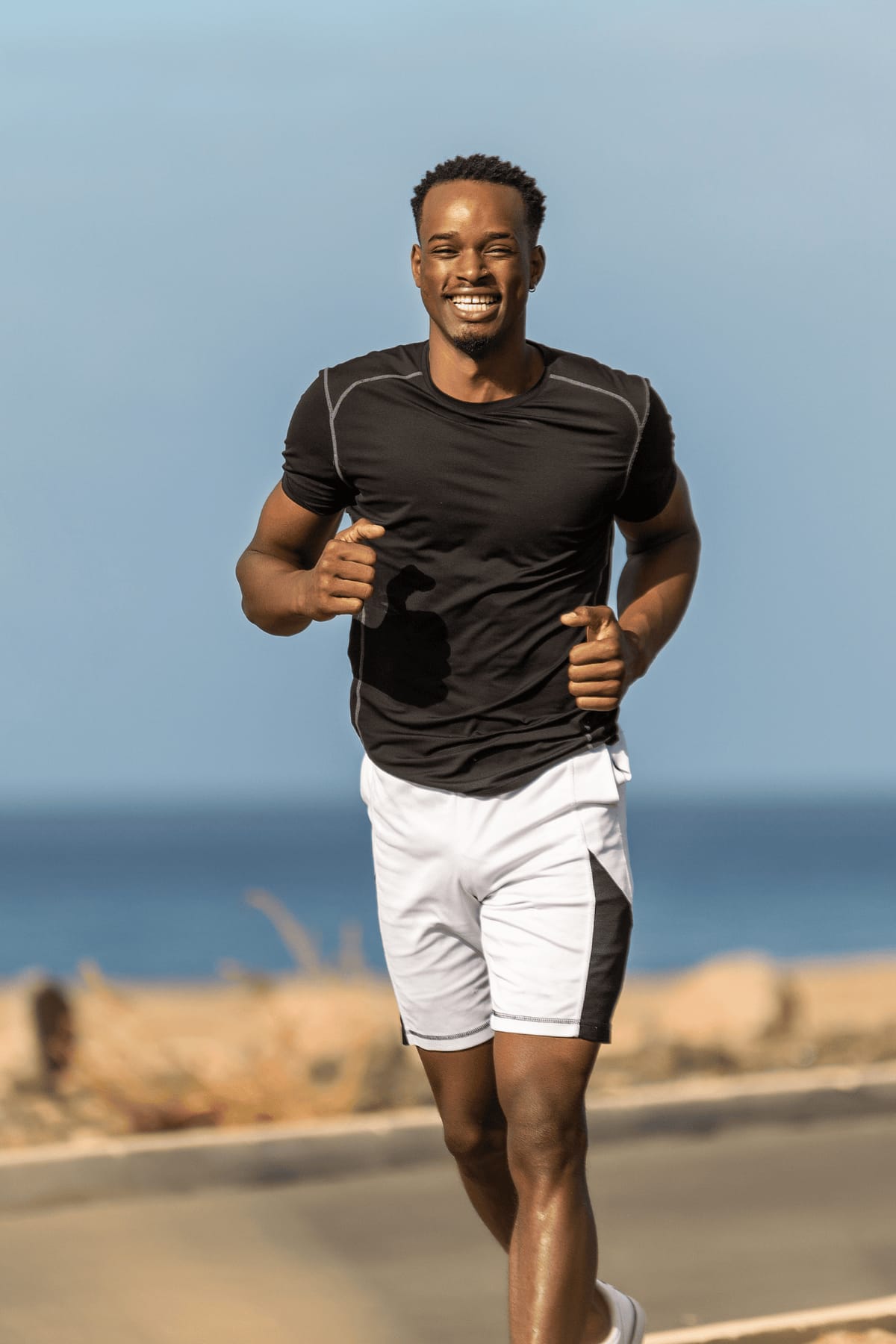 Man jogging outdoors